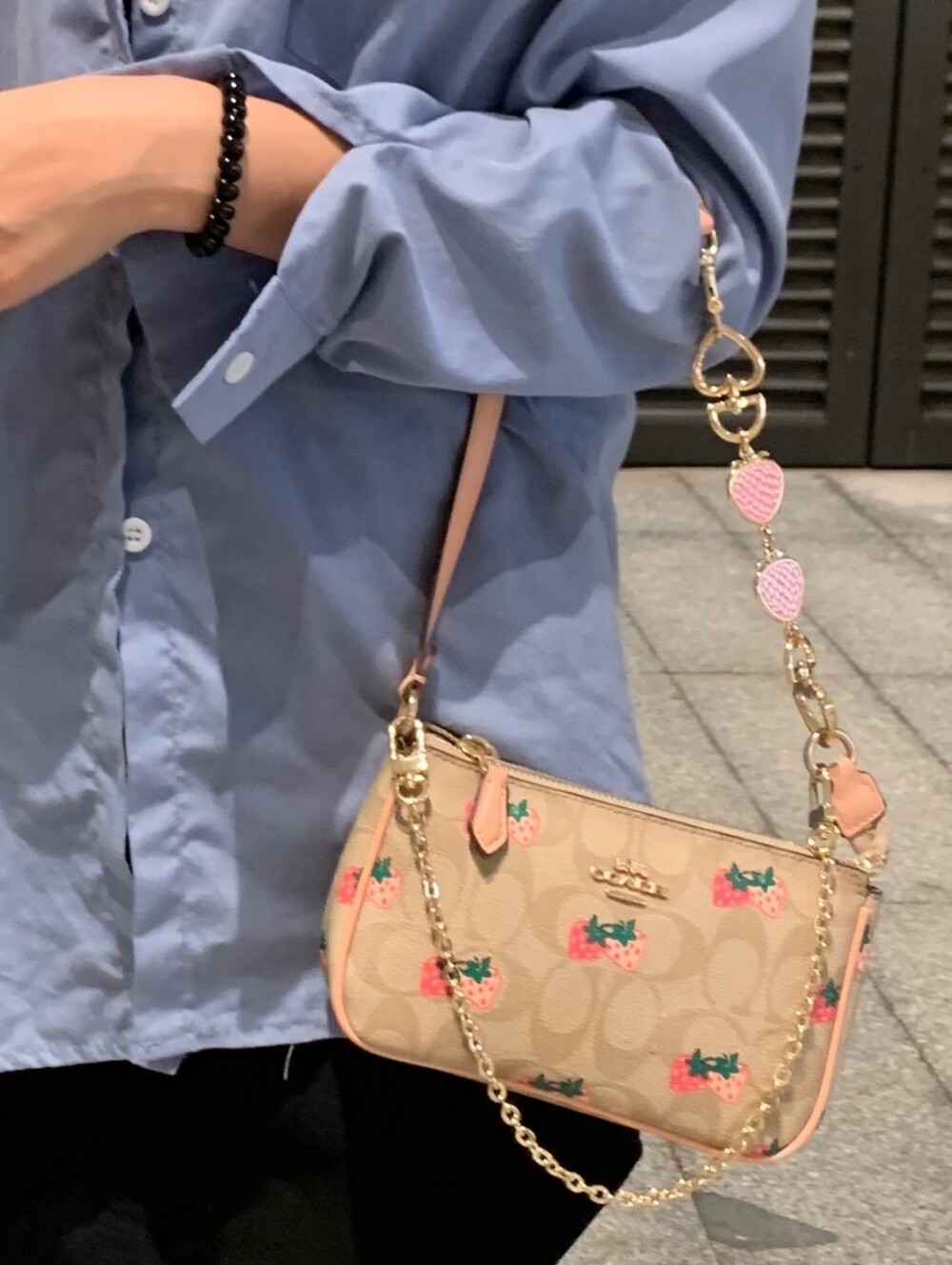 NWT Coach Nolita 19 In Signature With Strawberry Print CB603 - Picture 10 of 11